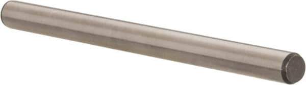 Made in USA - 1/4" Diam x 3-1/2" Pin Length 416 Stainless Steel Precision Dowel Pin - Passivated Finish, C 36-42 Hardness, 2 Beveled End - All Tool & Supply