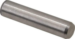 Made in USA - 5/16" Diam x 1-3/8" Pin Length 416 Stainless Steel Precision Dowel Pin - Passivated Finish, C 36-42 Hardness, 2 Beveled End - All Tool & Supply