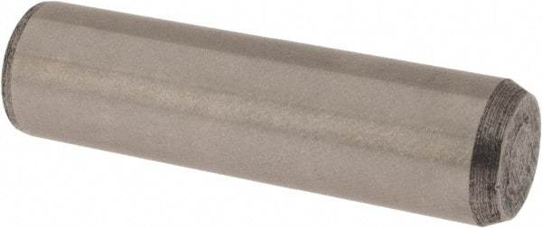 Made in USA - 3/8" Diam x 1-3/8" Pin Length 416 Stainless Steel Precision Dowel Pin - Passivated Finish, C 36-42 Hardness, 2 Beveled End - All Tool & Supply