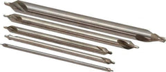 Keo - 5 Piece, #1 to 5, Plain Edge, High Speed Steel Combo Drill & Countersink Set - 60° Incl Angle - All Tool & Supply