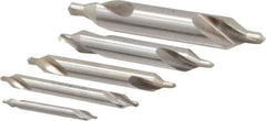 Keo - 5 Piece, #1 to 5, Plain Edge, Cobalt Combo Drill & Countersink Set - 60° Incl Angle - All Tool & Supply