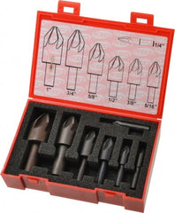 Keo - 7 Piece, 1/4 to 1" Head Diam, 60° Included Angle, Single End Countersink Set - All Tool & Supply