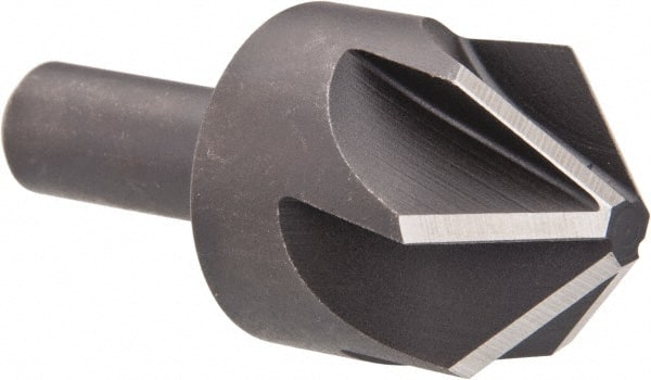 Keo - 1-1/4" Head Diam, 1/2" Shank Diam, 6 Flute 90° High Speed Steel Countersink - All Tool & Supply