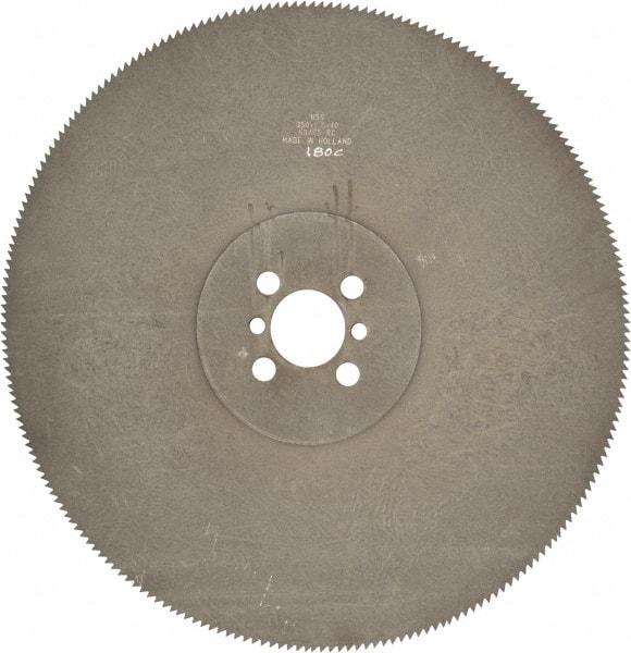 Kinkelder Saw - 350mm Blade Diam, 180 Teeth, High Speed Steel Cold Saw Blade - 40mm Arbor Hole Diam, 2.5mm Blade Thickness - All Tool & Supply