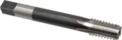 Hertel - 1/2-14 NPT, 5 Flute, High Speed Steel, Extension Pipe Tap - 6" OAL, 1-3/8" Thread Length - All Tool & Supply