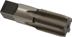 Hertel - 3/4-14" BSPRP, 5 Flutes, Plug Chamfer, Bright Finish, High Speed Steel British Standard Pipe Tap - 1-3/8" Thread Length, 3-1/4" Overall Length - Exact Industrial Supply