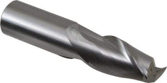 Hertel - 7/8", 1-1/2" LOC, 7/8" Shank Diam, 4" OAL, 2 Flute, Solid Carbide Square End Mill - Single End, Uncoated, Spiral Flute, 30° Helix, Centercutting, Right Hand Cut - All Tool & Supply