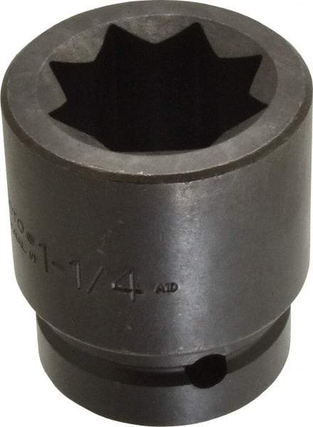 Proto - 1" Drive 1-1/4" Impact Socket - 8 Points, 2-13/16" OAL - All Tool & Supply