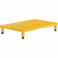 Vestil - 5" High x 24" Wide x 36" Deep, Yellow Step Stand - Steel, 500 Lb Capacity - All Tool & Supply