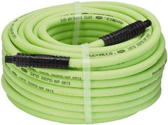 Legacy - 3/8" ID x 0.61" OD 100' Long Multipurpose Air Hose - MNPT x MNPT Ends, 300 Working psi, 140°, 1/4" Fitting, Green - All Tool & Supply