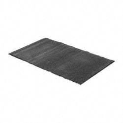 PRO-SAFE - 5 Ft. Long x 3 Ft. Wide, Poly Blended Carpet Surface, Cut Pile Entrance Matting - 3/8 Inch Thick, Indoor, Medium Traffic, Vinyl, Charcoal - All Tool & Supply