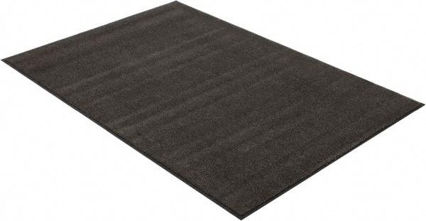 PRO-SAFE - 6 Ft. Long x 4 Ft. Wide, Poly Blended Carpet Surface, Cut Pile Entrance Matting - 3/8 Inch Thick, Indoor, Medium Traffic, Vinyl, Charcoal - All Tool & Supply