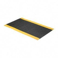 PRO-SAFE - 5' Long x 3' Wide, Dry Environment, Anti-Fatigue Matting - Black with Yellow Borders, Urethane with Vinyl Sponge Base, Beveled on 4 Sides - All Tool & Supply