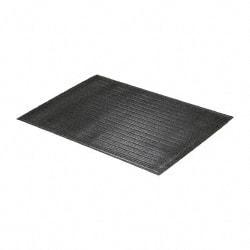 PRO-SAFE - 3' Long x 2' Wide, Dry Environment, Anti-Fatigue Matting - Black, Vinyl with Vinyl Sponge Base, Beveled on 4 Sides - All Tool & Supply