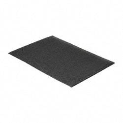 PRO-SAFE - 3' Long x 2' Wide, Dry Environment, Anti-Fatigue Matting - Black, Vinyl with Vinyl Sponge Base, Beveled on 4 Sides - All Tool & Supply