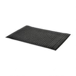 PRO-SAFE - 3' Long x 2' Wide, Dry Environment, Anti-Fatigue Matting - Black, Vinyl with Vinyl Sponge Base, Beveled on 4 Sides - All Tool & Supply