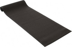 PRO-SAFE - 12' Long x 3' Wide, Dry Environment, Anti-Fatigue Matting - Black, Vinyl with Vinyl Sponge Base, Beveled on 4 Sides - All Tool & Supply