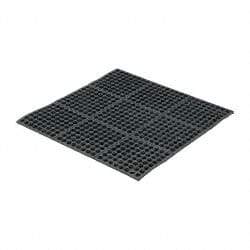 PRO-SAFE - 3' Long x 3' Wide x 5/8" Thick, Anti-Fatigue Modular Matting Tiles - Black, For Dry & Wet Areas, Series Pro-Safe - All Tool & Supply