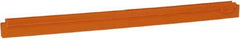 Vikan - 24" Rubber Blade Squeegee Refill - Double Edge, Orange, Plastic Holder - All Tool & Supply