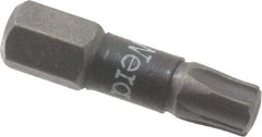 Wera - T30 Torx Bit - 1/4" Hex Drive, 1" OAL - All Tool & Supply