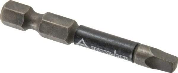 Wera - #3" Square Size Square Recess Bit - 1/4" Hex Drive, 2" OAL - All Tool & Supply