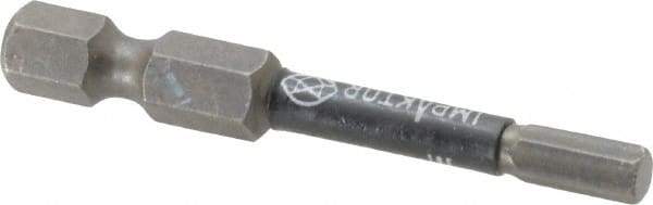 Wera - 4mm Hex Screwdriver Bit - 1/4" Drive, 2" OAL - All Tool & Supply