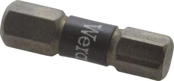 Wera - 6mm Hex Screwdriver Bit - 1/4" Drive, 1" OAL - All Tool & Supply