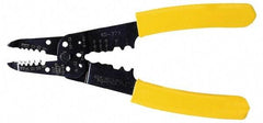 Ideal - 18 to 8 AWG Capacity Wire Stripper/Crimper - 8-3/4" OAL, Plastic Cushion Handle - All Tool & Supply