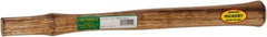 Made in USA - 18" Long Replacement Handle for Ball Pein, Machinist & Riveting Hammers - 1-3/16" Eye Length x 11/16" Eye Width, Hickory, Material Grade Type B - All Tool & Supply