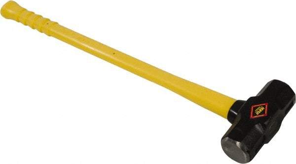 NUPLA - 12 Lb Head, Sledge Hammer - Steel Head, 2-1/2" Face Diam, Fiberglass Handle - All Tool & Supply