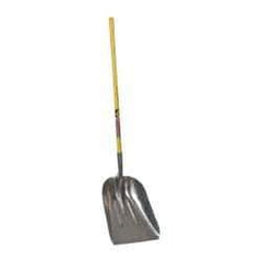 NUPLA - 19-3/4" High x 15-1/4" Wide Square Aluminum Shovel - 48" Long Fiberglass Straight Handle - All Tool & Supply