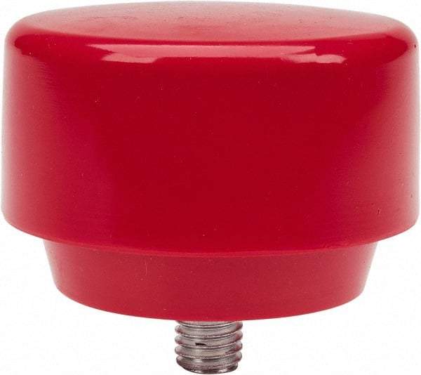 NUPLA - 3" Face Diam, Grade Medium, Red Hammer Tip/Face - Plastic - All Tool & Supply