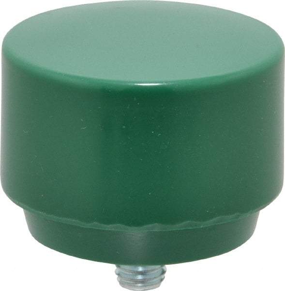 NUPLA - 2" Face Diam, Grade Tough, Green Hammer Tip/Face - Plastic - All Tool & Supply