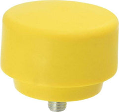 NUPLA - 3" Face Diam, Grade Extra Hard, Yellow Hammer Tip/Face - Plastic - All Tool & Supply