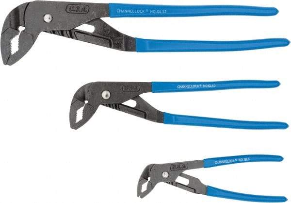 Channellock - 3 Piece Tongue & Groove Plier Set - Comes in Display Card - All Tool & Supply