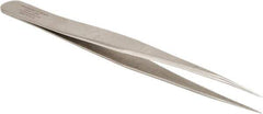 Aven - 5" OALmm-SA Precision Tweezers - General Purpose, Strong Tip - All Tool & Supply