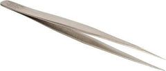 Aven - 5-5/16" OAL SS-SA Precision Tweezers - Straight, Extra Long & Narrow - All Tool & Supply