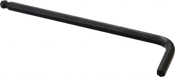 Eklind - 1/4" Hex, Long Arm, Ball End Hex Key - 5-1/4" OAL, Steel, Inch System of Measurement - All Tool & Supply