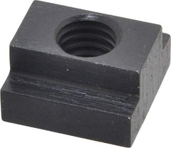 Gibraltar - 7/16-14 Blind Tapped T Slot Nut - 1/2" Slot Width, 7/8 x 9/32" Base Width x Height, 7/8 x 1/2" OAL x Height - All Tool & Supply