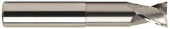 OSG - 1/2", 2 Flute, Single End, Solid Carbide, 0.02" Corner Radius End Mill - 4" OAL, 30° Helix, Right Hand Flute, 1/2" LOC, Right Hand Cut, 2-1/8" Extended Reach - All Tool & Supply