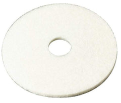 3M - Spray Buffing Pad - 17" Machine, White Pad, Polyester - All Tool & Supply