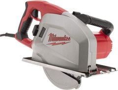 Milwaukee Tool - 13 Amps, 8" Blade Diam, 3,700 RPM, Electric Circular Saw - 120 Volts, 1.75 hp, 15' Cord Length, 5/8" Arbor Hole, Right Blade - All Tool & Supply