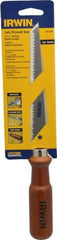 Irwin - 6-1/2" High Carbon Steel Blade Drywall Saw - Hardwood Handle, Round, 12-13/16" OAL - All Tool & Supply