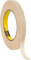 3M - 1/2" Wide x 60 Yd Long Tan Paper Masking Tape - Series 234, 5.9 mil Thick, 27 In/Lb Tensile Strength - All Tool & Supply