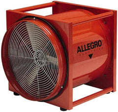 Allegro - 20" Inlet, Electric AC Axial Blower - 0.5 hp, 2,950 CFM (Two 90° Bends), 3,150 CFM (One 90° Bend) & 4,650 CFM (Free Air), Explosion Proof, 230 Max Voltage Rating - All Tool & Supply