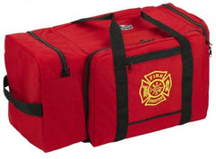 Ergodyne - 3 Pocket, 7,280 Cubic Inch, 1000D Nylon Empty Gear Bag - 21 Inch Wide x 15 Inch Deep x 16 Inch High, Red, Fire and Rescue Logo, Model No. 5005 - All Tool & Supply