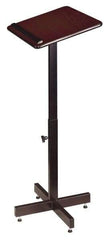 Oklahoma Sound - Mahogany Portable Lectern - 16" Deep x 20" Wide x 30-44" High - All Tool & Supply