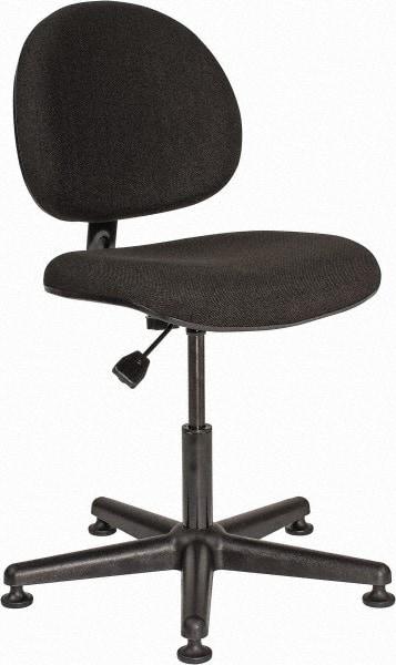 Bevco - Adjustable Chair - 18" Wide x 18" Deep, Olefin Seat, Black - All Tool & Supply