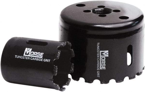 M.K. MORSE - 4-3/8" Diam, 1-15/16" Cutting Depth, Hole Saw - Carbide Grit Saw, Gulleted Edge - All Tool & Supply