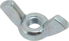 Value Collection - #10-32 UNF, Steel Standard Wing Nut - Grade 2, 0.91" Wing Span, 0.47" Wing Span - All Tool & Supply